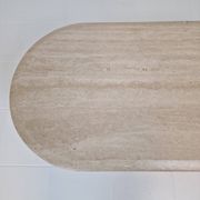 Travertine Coffee or Side Table, Italy 1980s