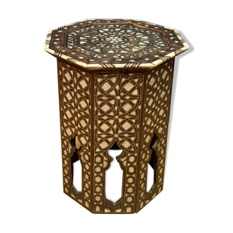 Table incrustée de nacre mauritanie 19ème siècle