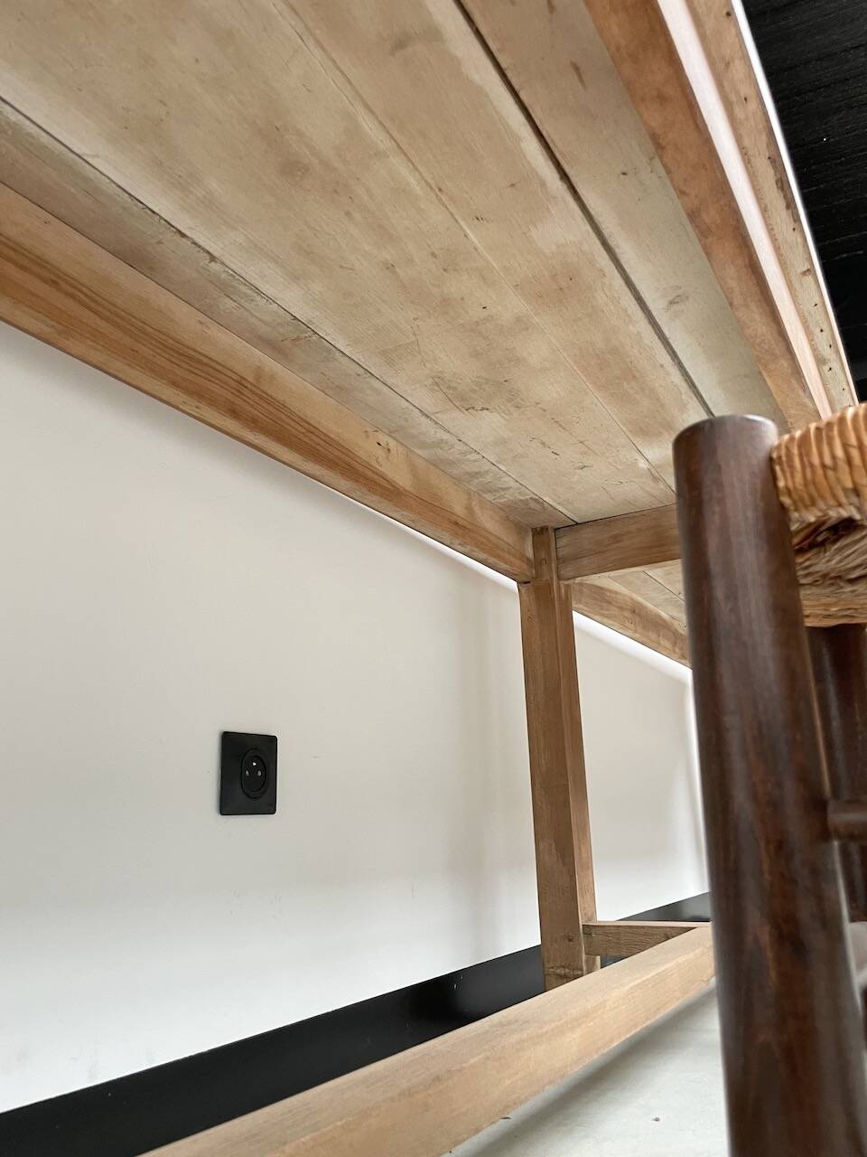 Oak console farm table 3m