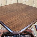 Mahogany and beech bistro table, made in the 1950s
