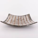 Sculptural ceramic dish plate, Sicily