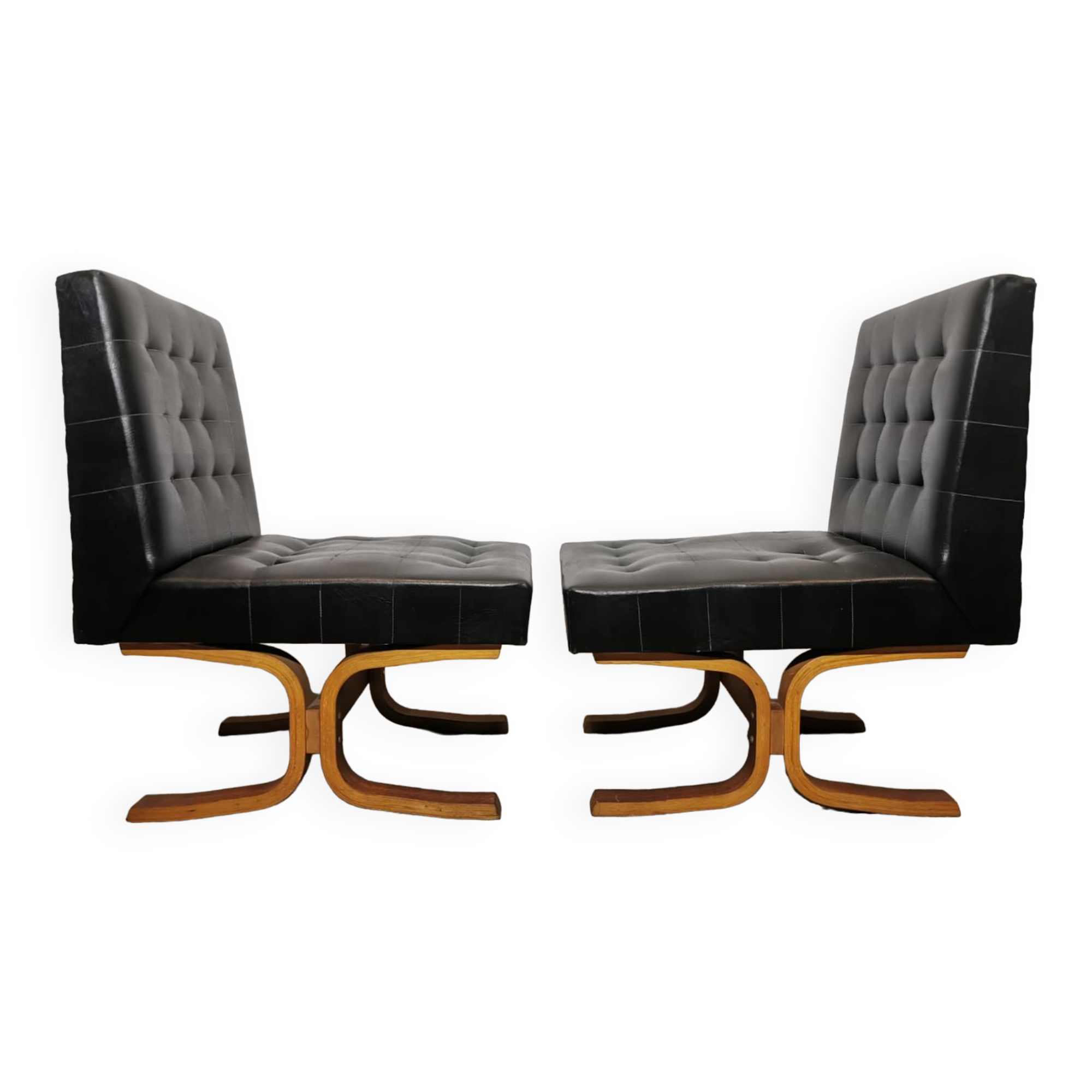 Czechoslovakian Armchairs by Ludvik Volak for Holes Tree, Set of 2