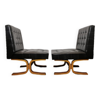 Fauteuils tchécoslovaques par Ludvik Volak pour Holes Tree, Set de 2