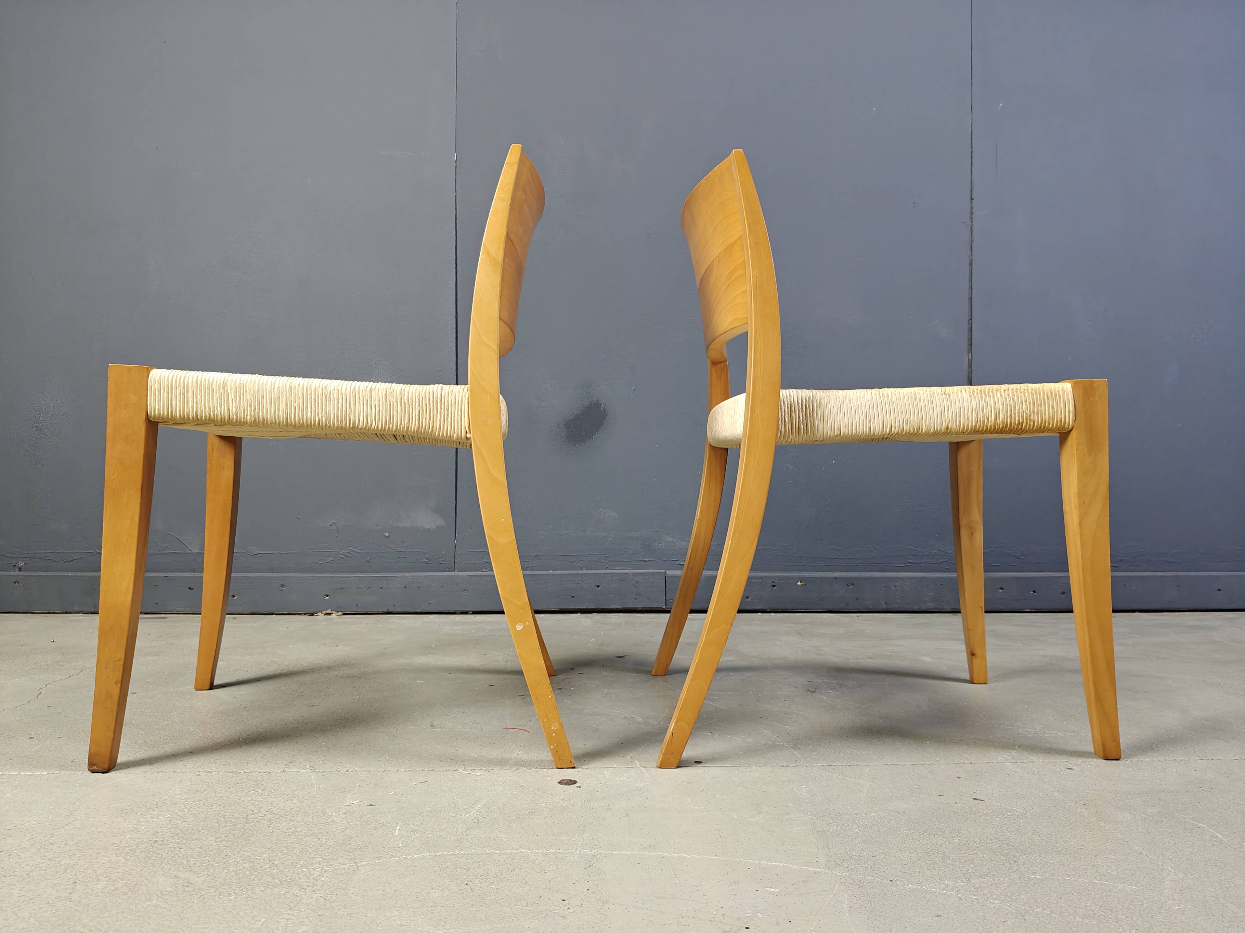 Ticino dining chairsby Bruno Reichlin for Molteni, 1990s