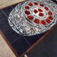 Mid-Century Ceramic & Wengé Coffee Table attributed to Belarti Belgium 1970
