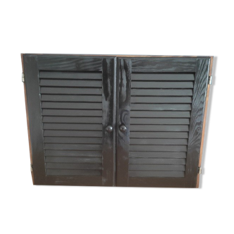 Medicine cabinet toilet solid wood Louver door restyled dp 0422008