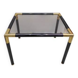 Table d'appoint vintage, métal doré