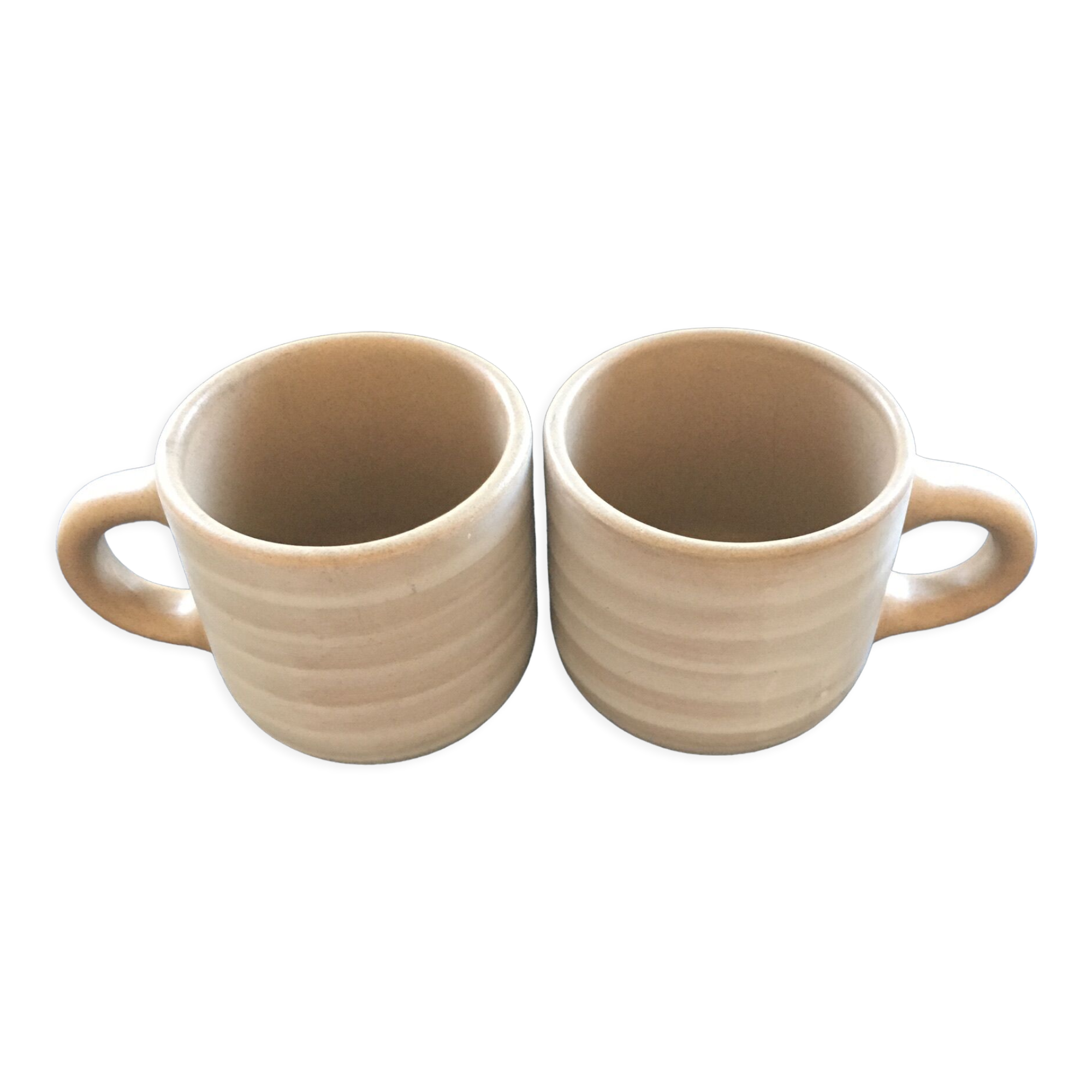 Pair of Niderviler stoneware mugs