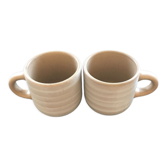 Pair of Niderviler stoneware mugs