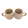 Pair of Niderviler stoneware mugs