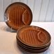 6 asparagus plates stamped "Sarreguemines" on the back in very good condition.