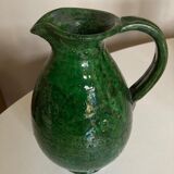 Vase pitcher in glazed clay Provence 1960