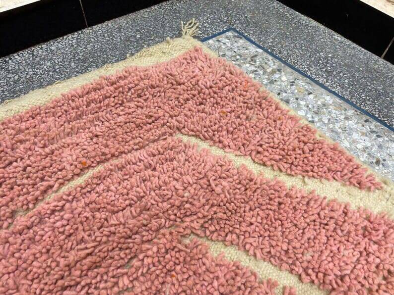 Hand-woven Berber rug from Oued Zem