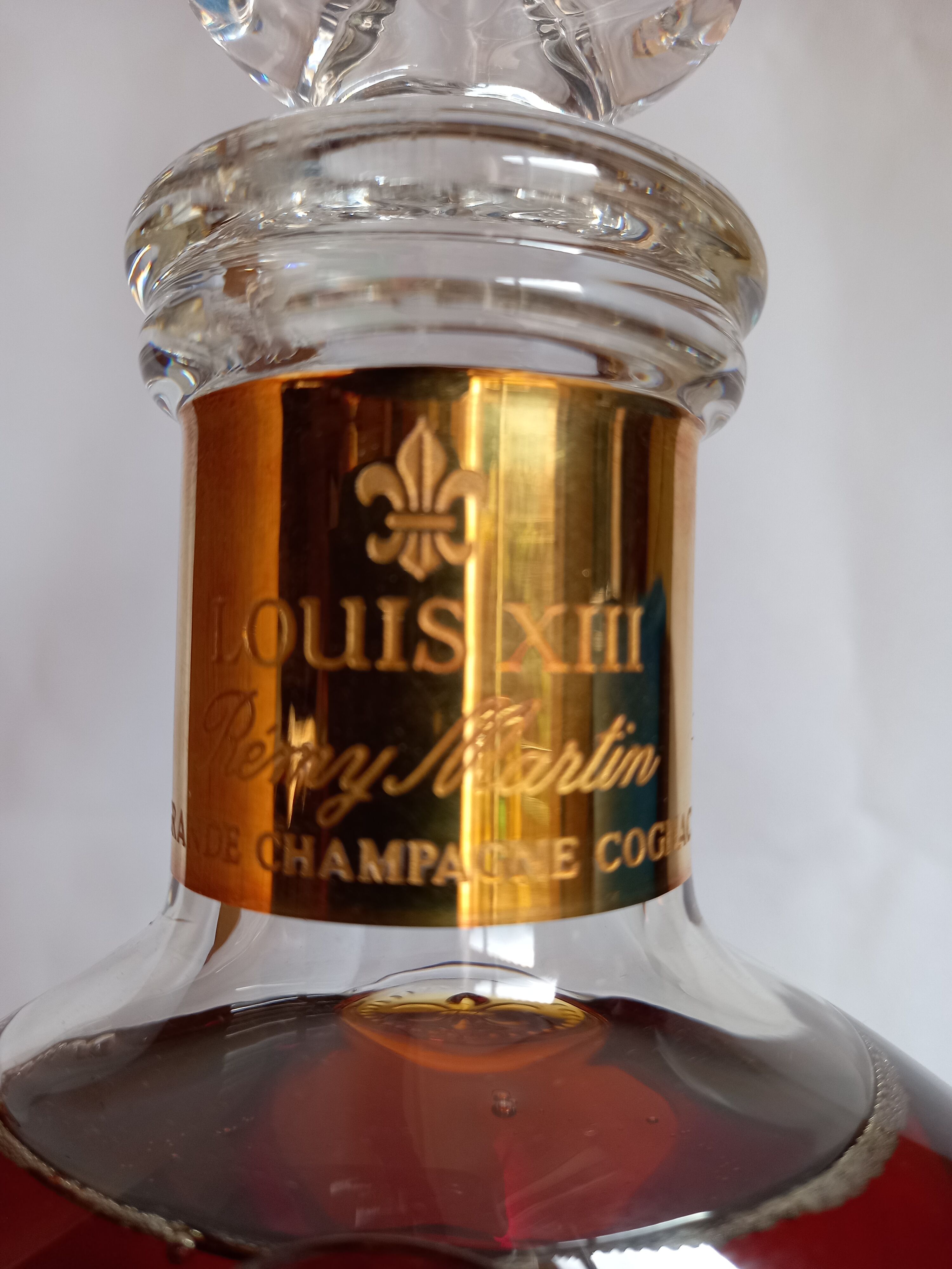 Baccarat bottle cognac Henry Martin