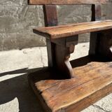 School bench on platform