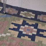 Vintage ellipse shaped dining table, Denmark 1970s