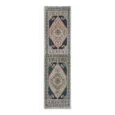 Vintage Turkish hallway rug 52x197 cm