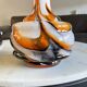 Set of two vintage Murano vases in blown glass