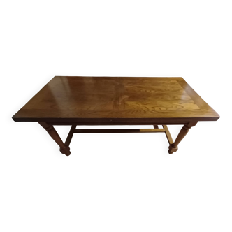 Solid oak farmhouse table