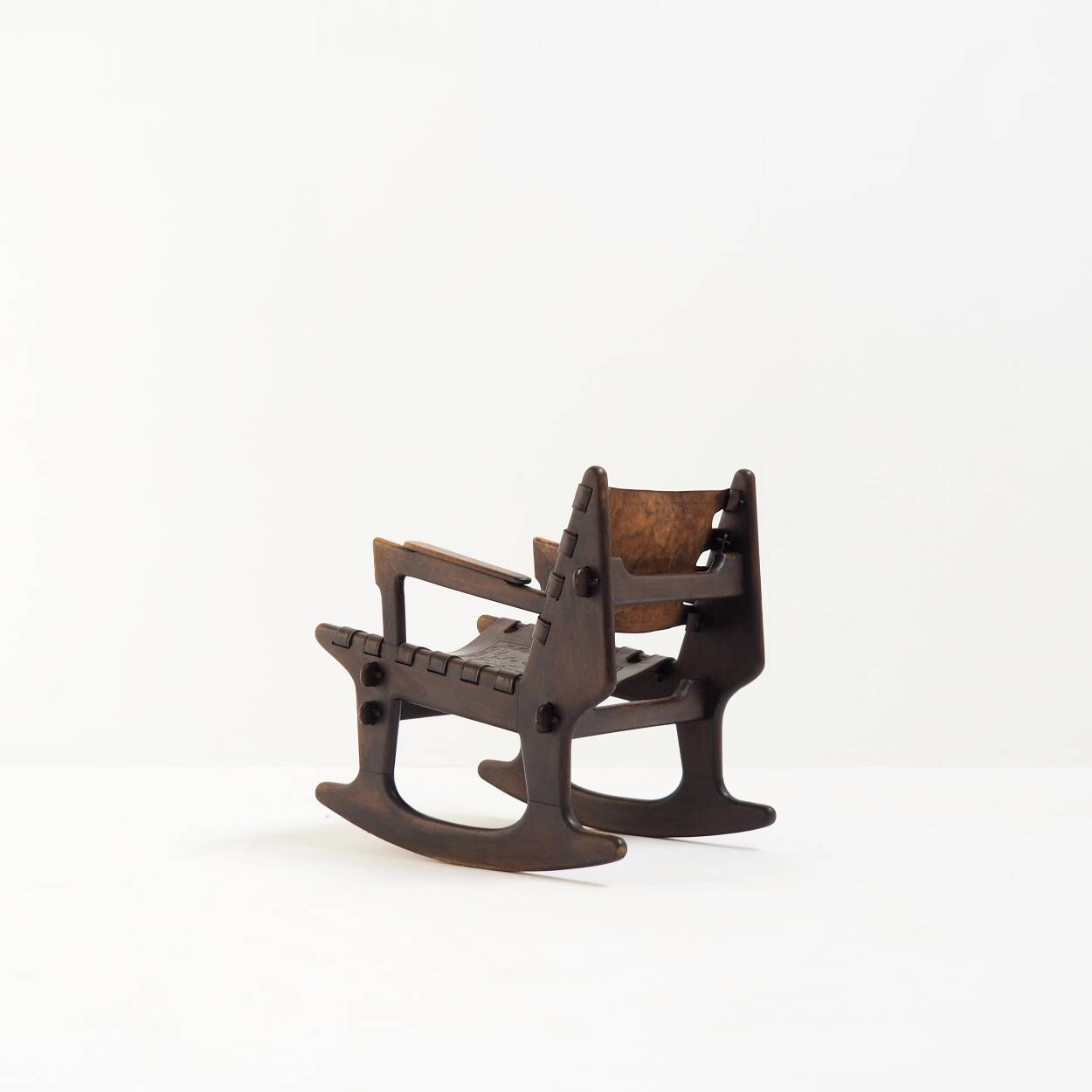 Rocking Chair by Angel Pazmiño for Muebles de Estilo, Ecuador