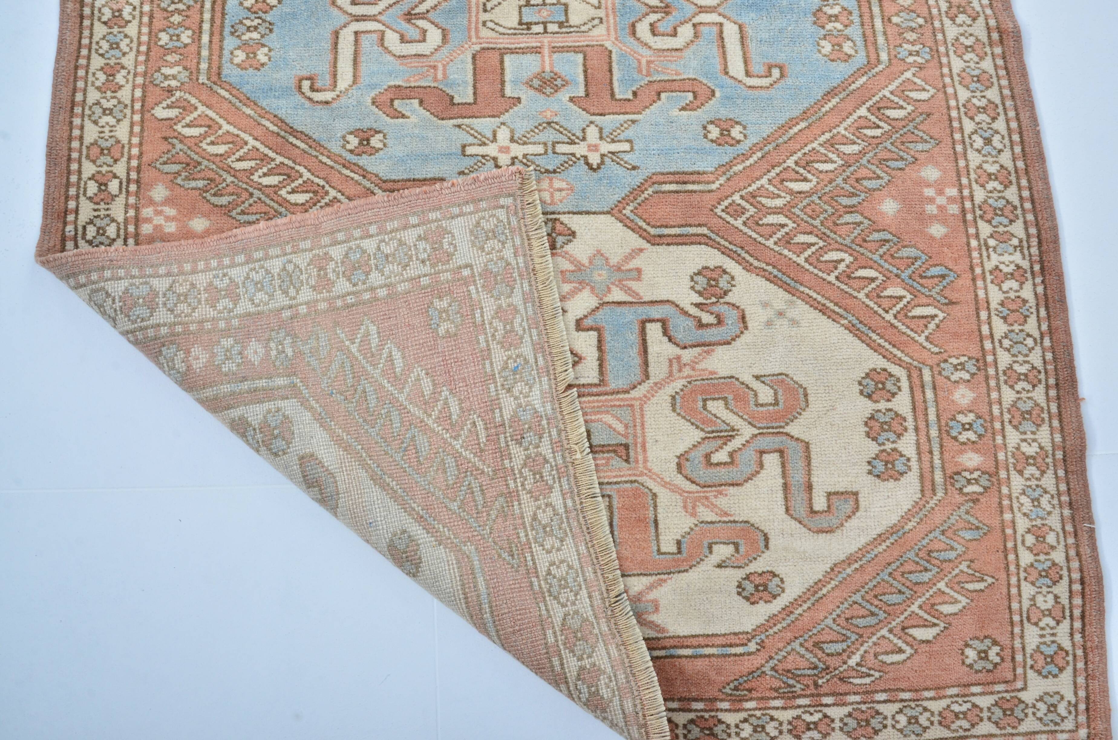 Small Oushak Turkish Tribal Carpet sku 3564