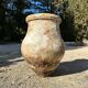 Ancient terracotta pottery jar