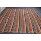 Vintage Turkish Hand-Knotted Wool Cotton Orange Kilim Rug 252x280