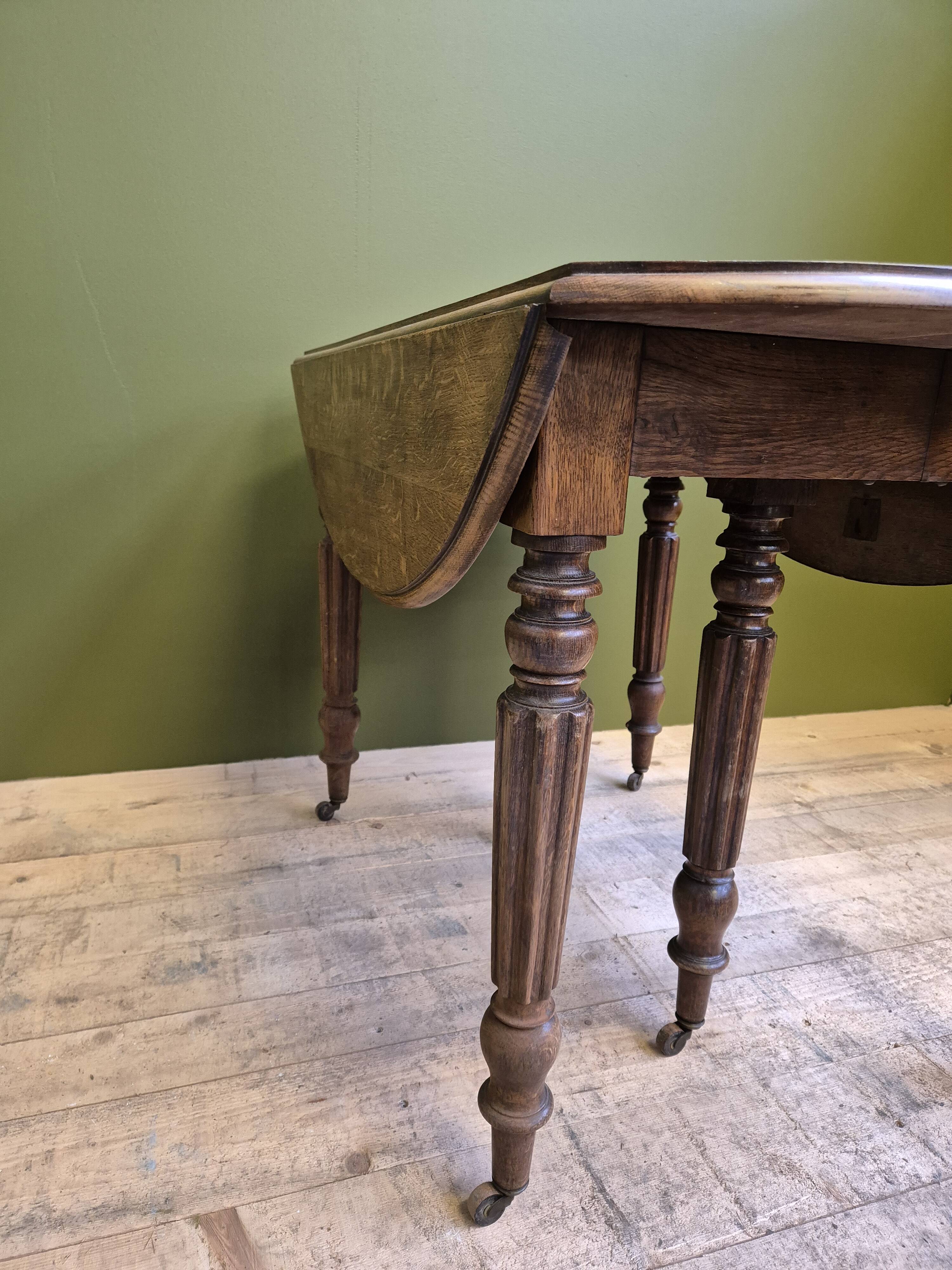 Round/rectangle table with extensions on casters