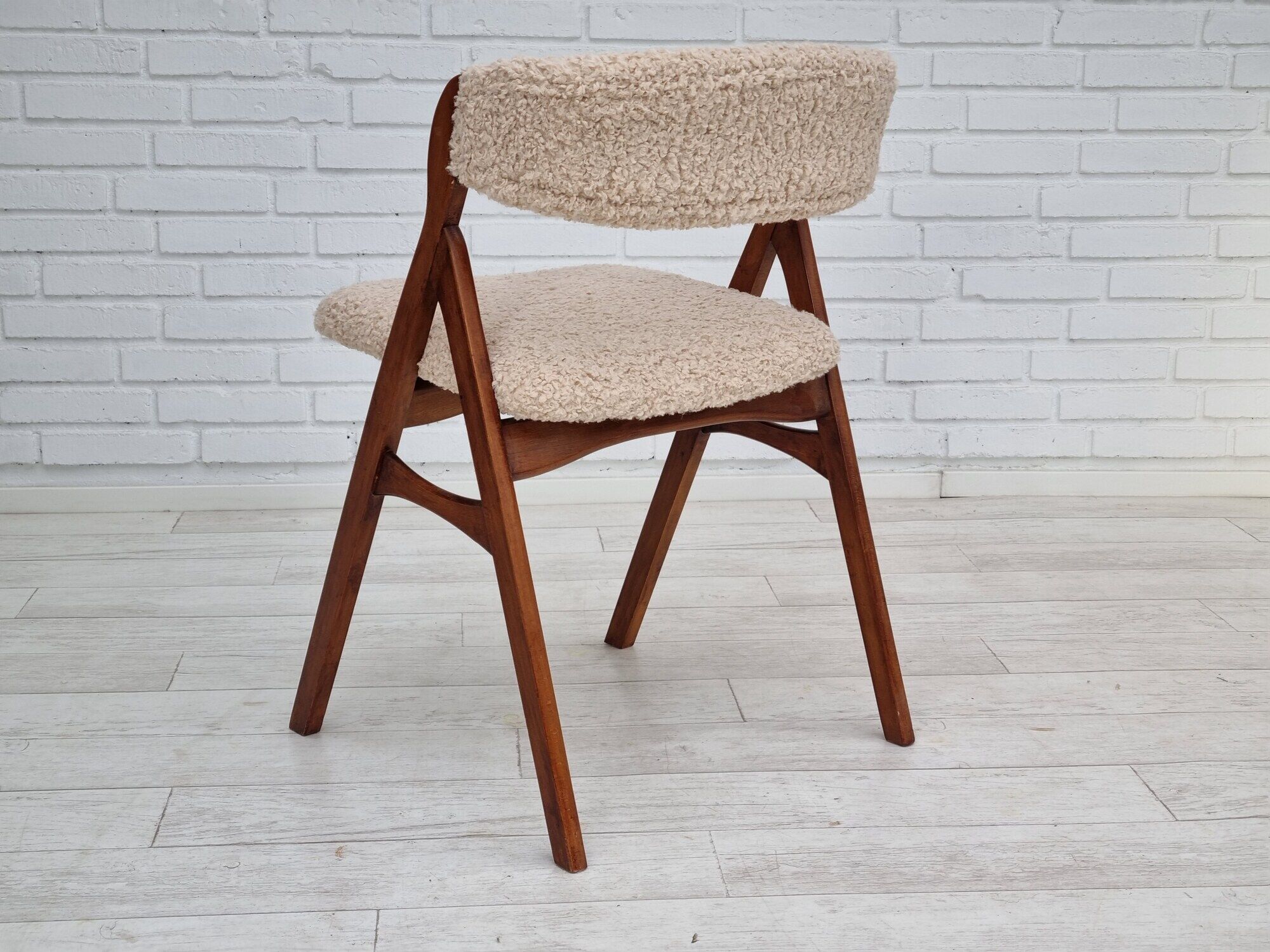 60s, Danish design by Henning Kjærnulf, reupholstered chair, model 71