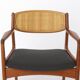 Danish Teak & Rattan Armchair by Ib Kofod-Larsen, 1960s, Model 4325