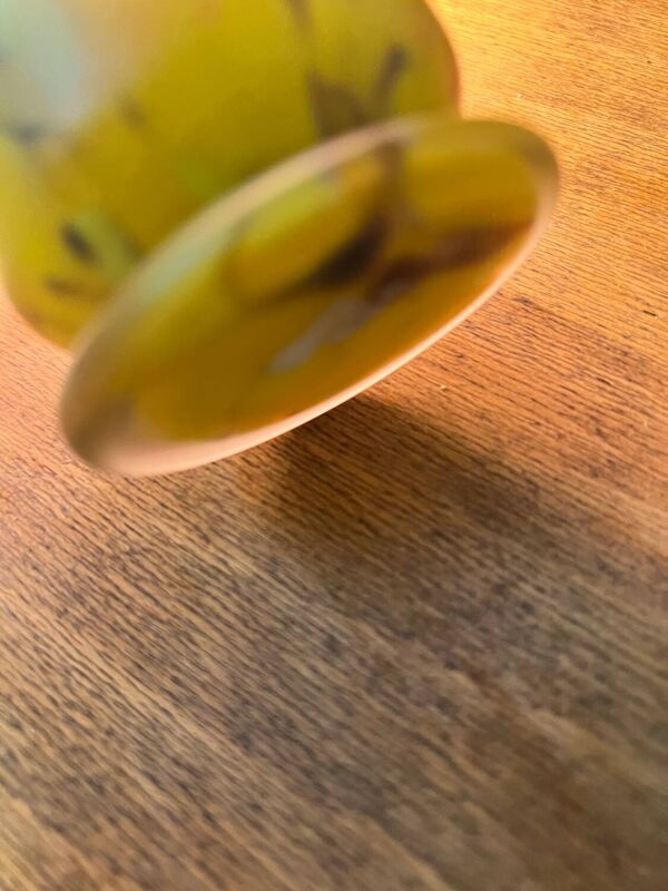 Ancienne petite lampe pâte de verre