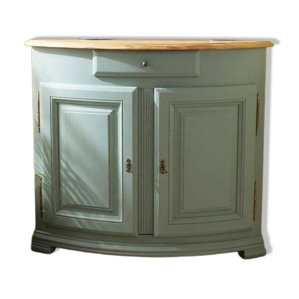 Encoignure Louis XV Bleu Neptune – Ferrures Laiton d'Origine