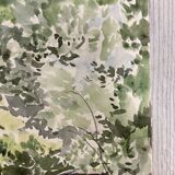 Aquarelle de paysage vintage