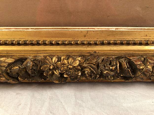 Louis Tauzin (1842-1915), “Landscape at the river” watercolor signed and framed