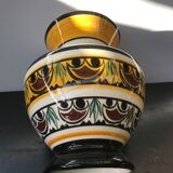 Ancient Vase QUIBERON Ceramics MERLE WHITE Painted Vintage Decor