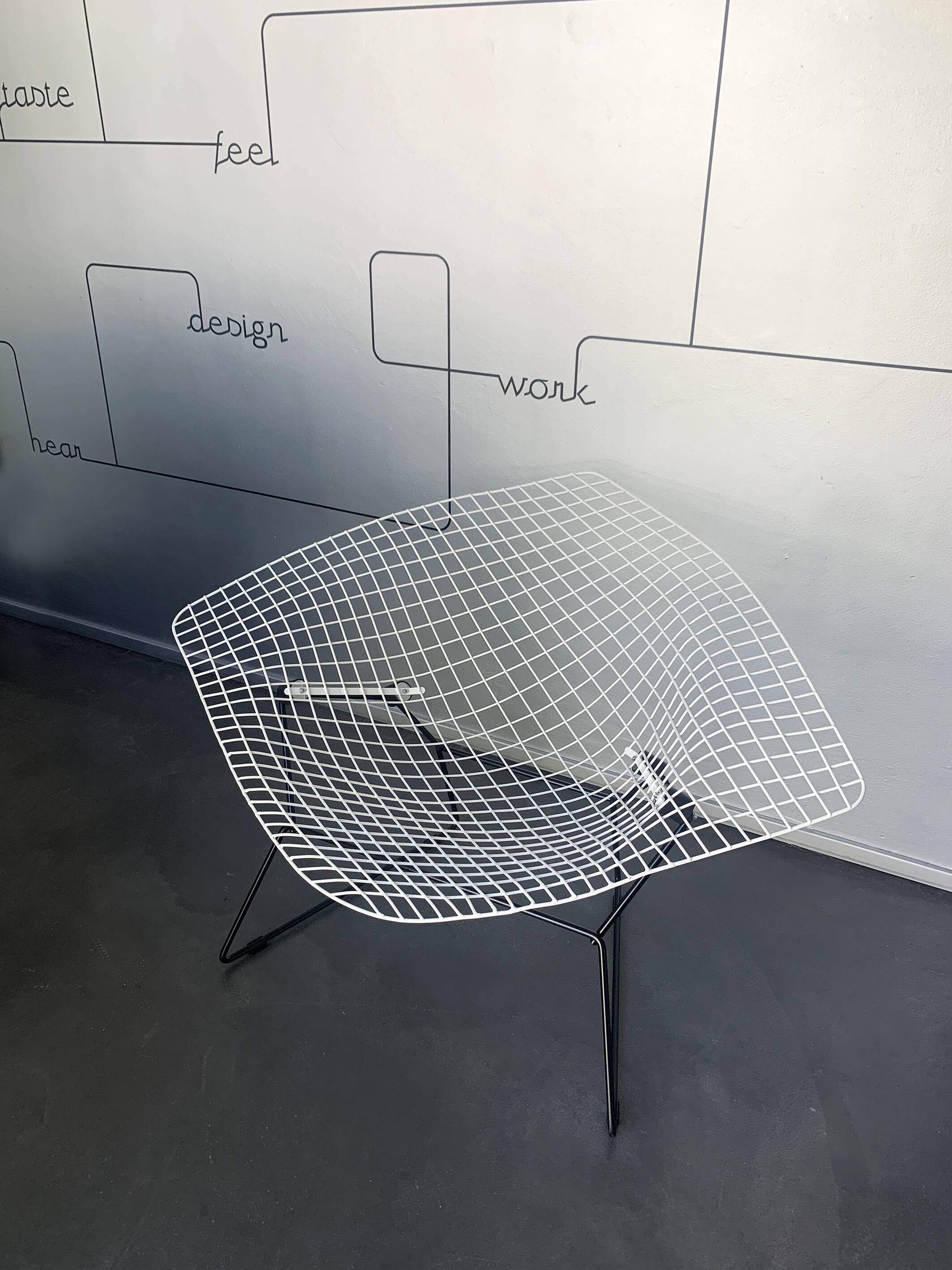 Big Diamond armchair, Harry Bertoia for Knoll International, 1950s-60s, restored