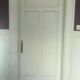 Patinated mahogany passage doors double-sided doors with frame and mouldings