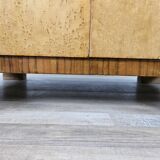 Art decò sideboard in thuja and walnut