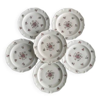 6 assiettes à dessert