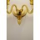 Elegant Linear Modern Amber Murano Glass Wall Sconce