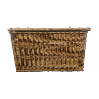 Trunk or XXL wicker chest of the 50s / 60s