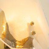 Kalmar wall sconces in brass and Murano glass, Austria, 1970s.