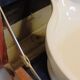 meuble toilette de bateau en acajou