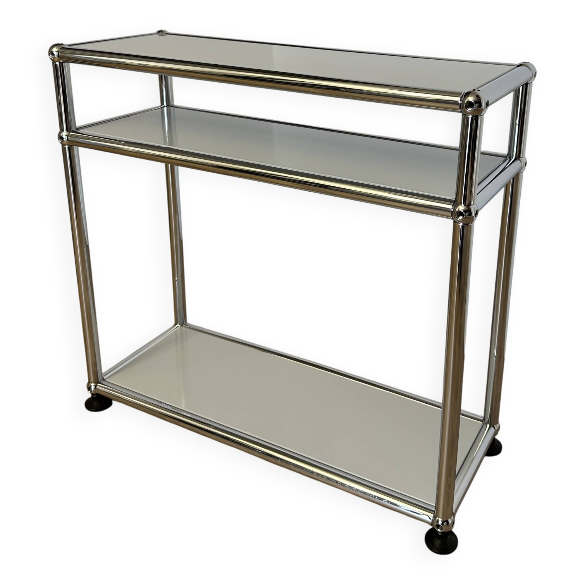 USM Haller side table in light grey