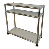 USM Haller side table in light grey