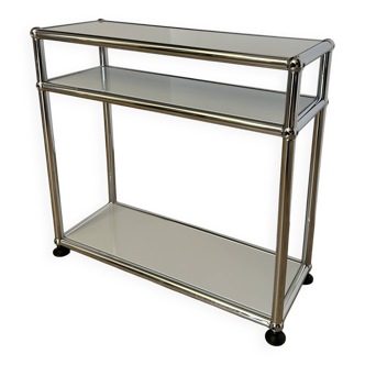 USM Haller side table in light grey