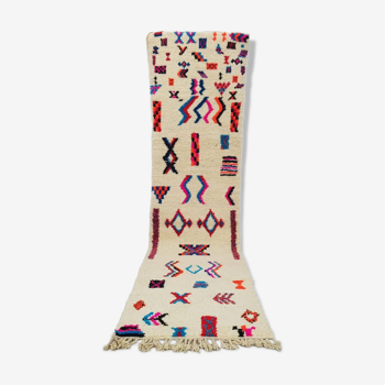 Tapis marocain berbère 316 x 78 cm  tapis azilal en laine