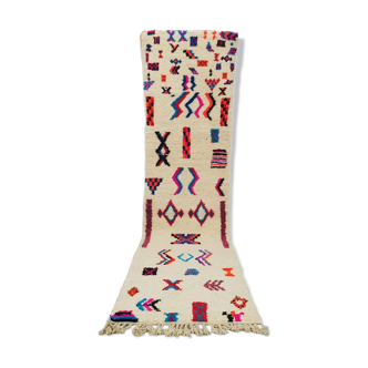 Tapis marocain berbère 316 x 78 cm  tapis azilal en laine