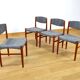 4 Chaises Scandinaves Vintage 1960 Édition Glostrup