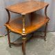 Tea table, marquetry living room table, early 20th century